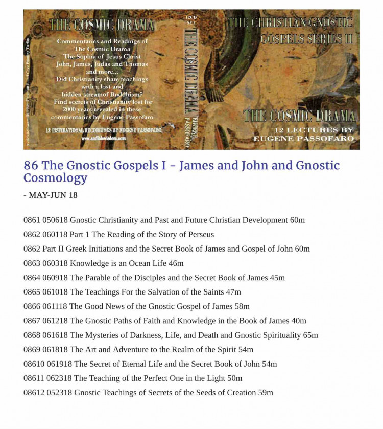 Secrets of Gnostic Christianity - The Books of James and John ORDER NOW