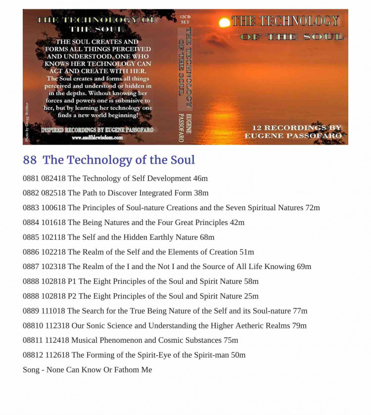 The Secret Technology of the Soul ORDER NOW
