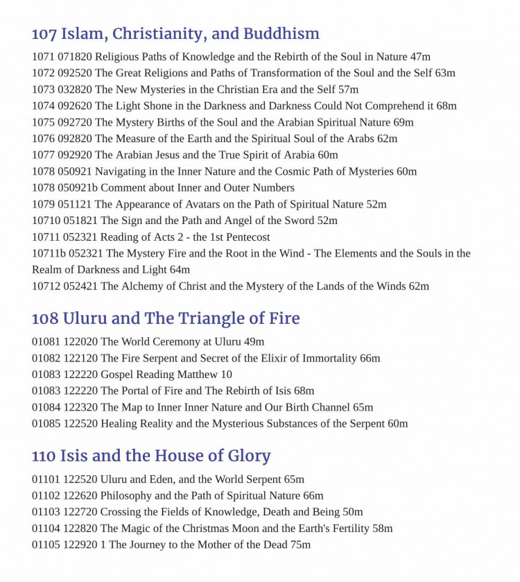 110 - Isis and the House of Glory - 5 Class Lessons ORDER THIS CLASS 