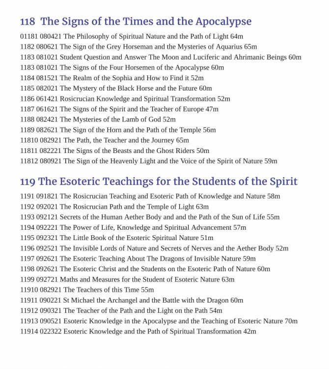 The Esoteric Teachings for the Students of the Spirit 