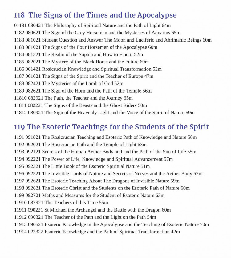 The Esoteric Teachings for the Students of the Spirit  ORDER NOW