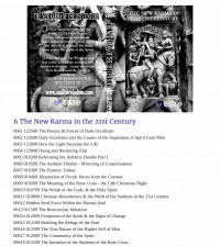 006 18 Class Lessons on the New Karma of the 21st Century - Secrets of the Creation of Nutirtional Karma