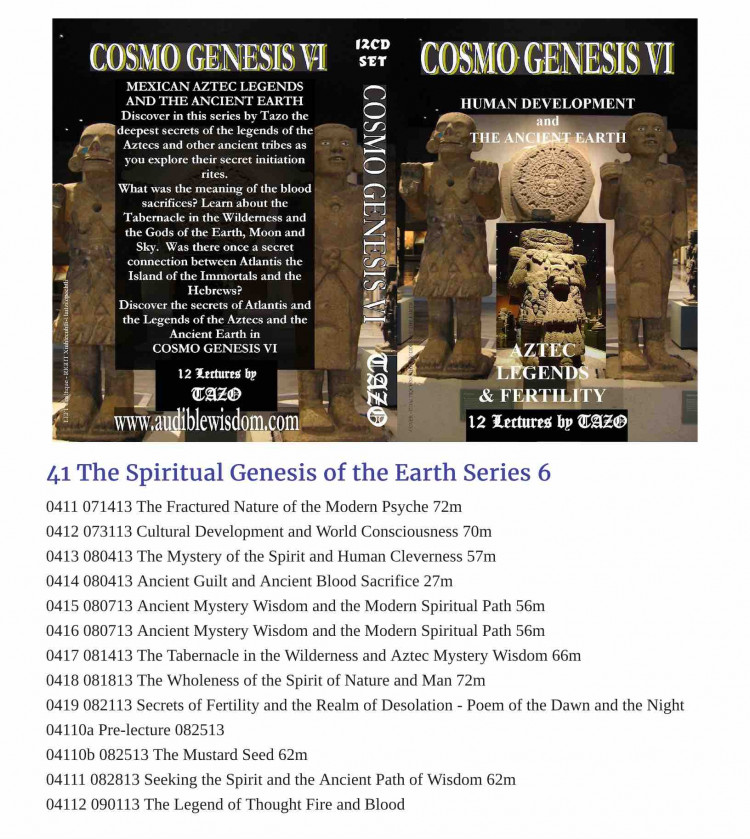 041 - The Genesis of the Earth Series VI - 12 Class Lessons ORDER THIS CLASS 