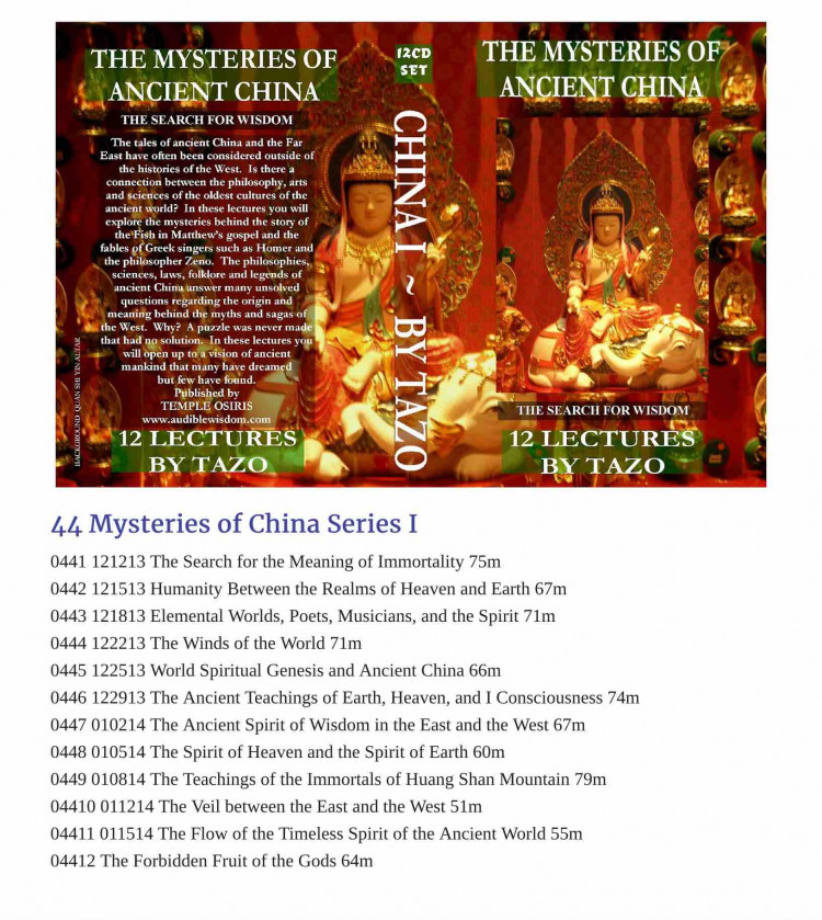 044 - The Spectacular Legends of China I - 12 Class Lessons ORDER THIS CLASS 