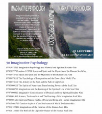 070 The Psychology of Imagination and the New Principles of Spiritual Psychology  - 12 Class Lessons